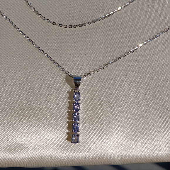 925 tanzinite necklace - Picture 1 of 3